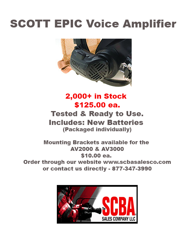 SCOTT EPIC Voice Amplifier Reconditioned SCBA Sales