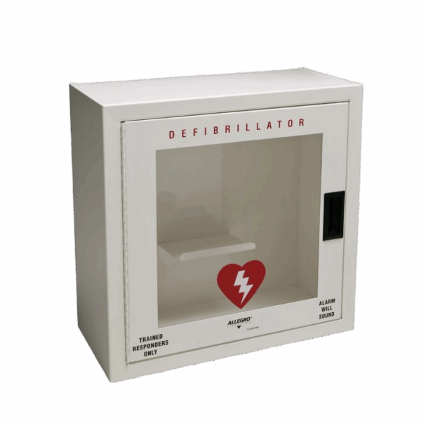 Allegro-Small Defibrillator Wall Case with Alarm, Metal Model 4210-01